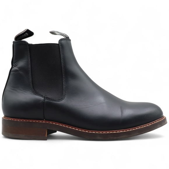 Rhodes Huxley Chelsea Boots Mens Size 10 US Black Leather Ankle Dress Casual - Picture 1 of 7